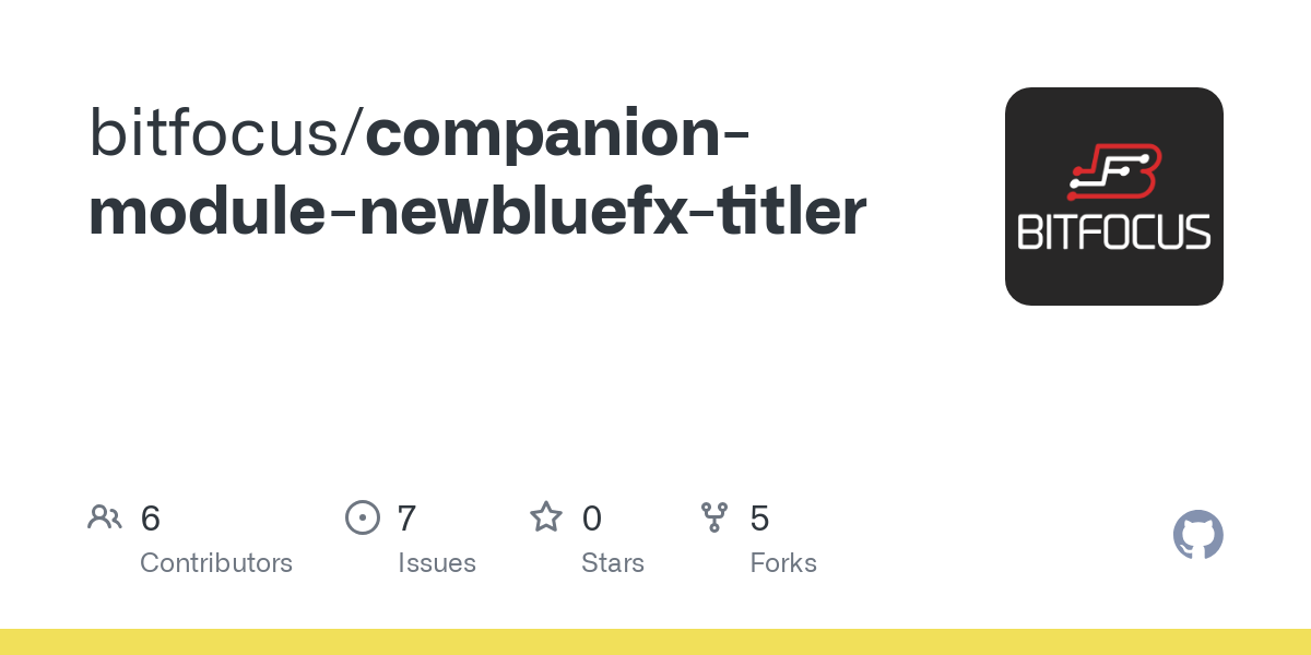 companion module newbluefx titler