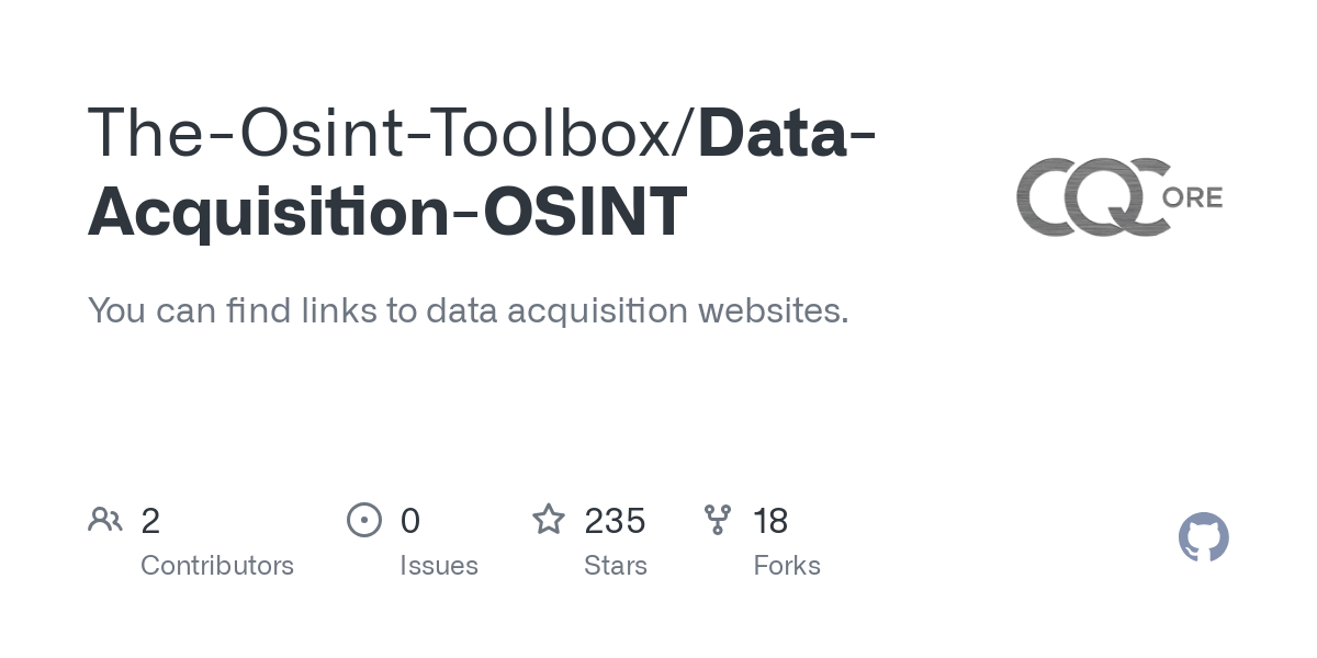 Data Acquisition OSINT