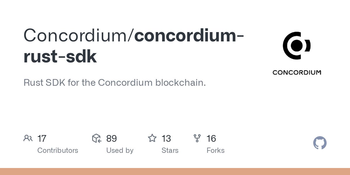 concordium rust sdk