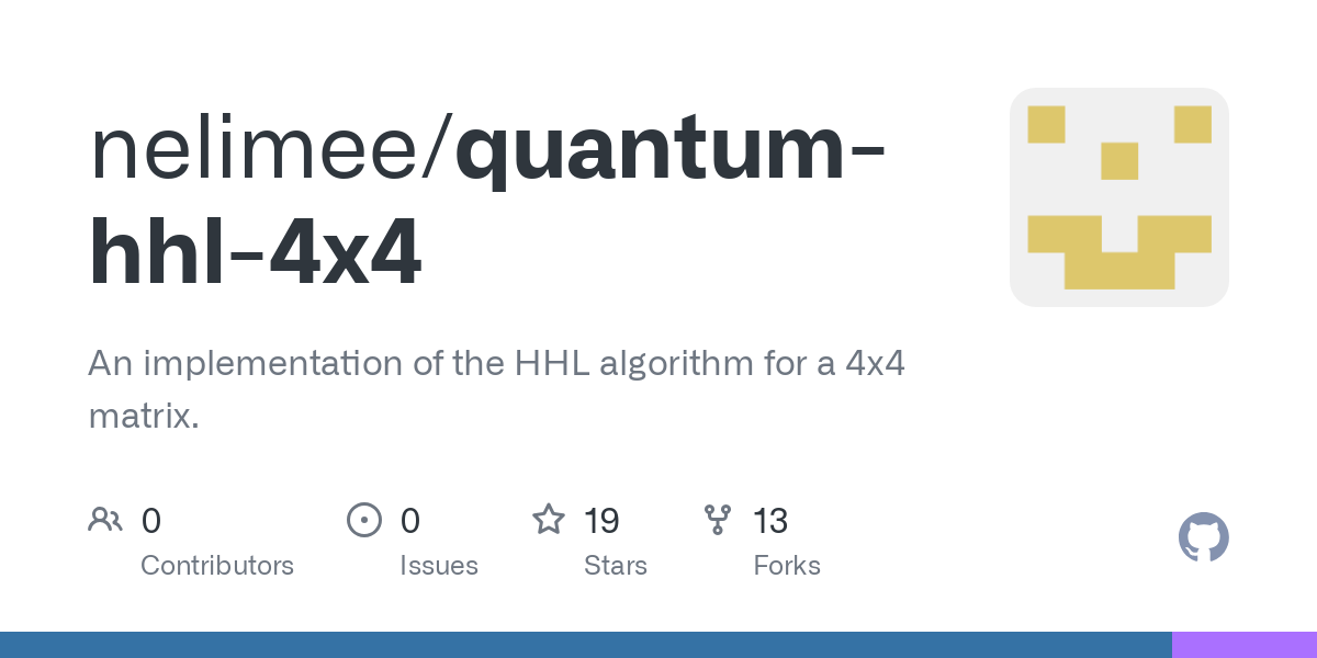 quantum hhl 4x4