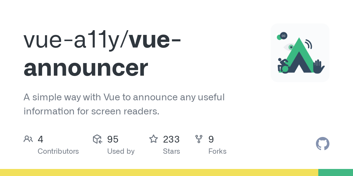 vue announcer