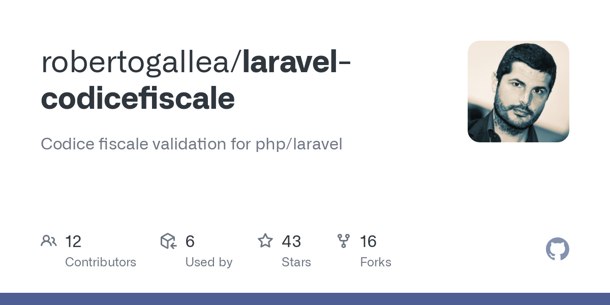 laravel codicefiscale