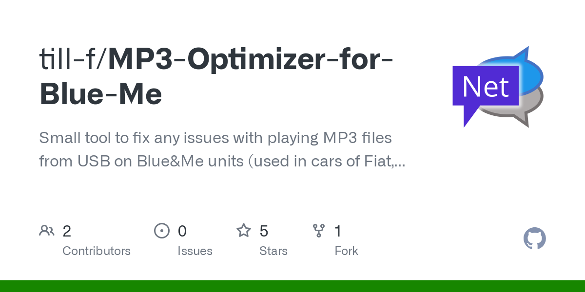 MP3 Optimizer for Blue Me