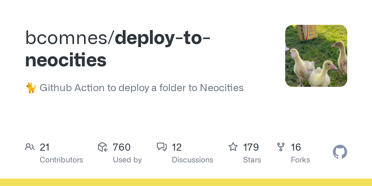 deploy to neocities