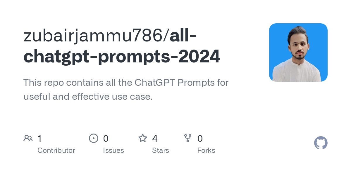 all chatgpt prompts 2024