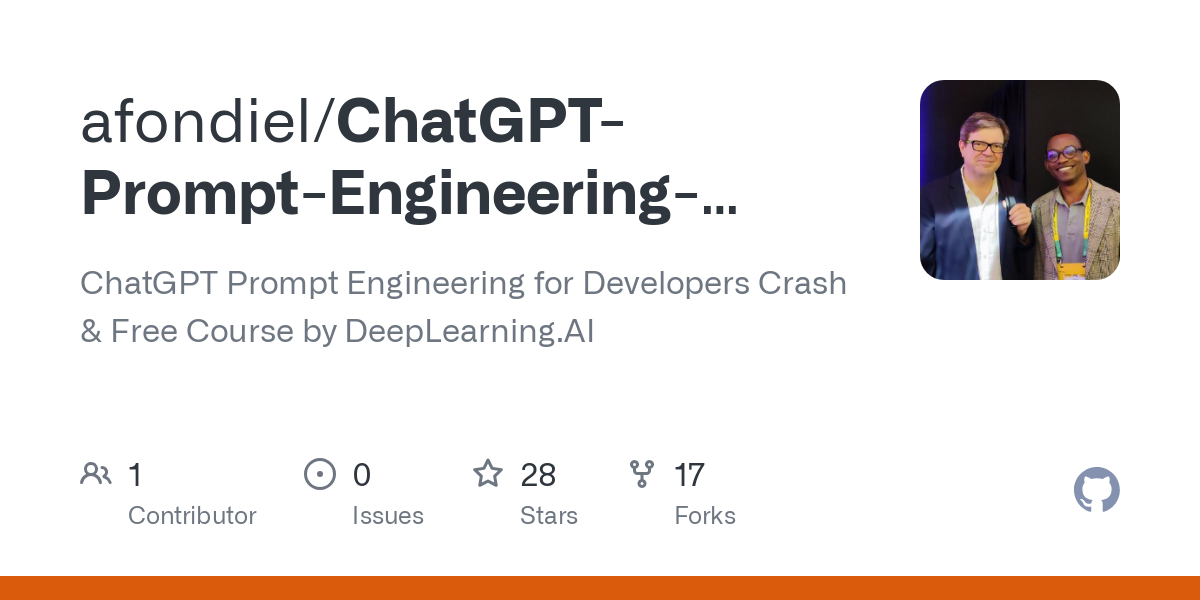 ChatGPT Prompt Engineering DeepLearningAI