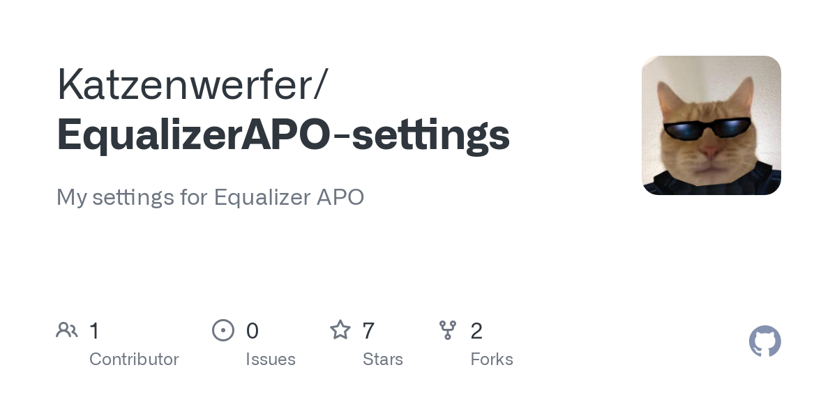 EqualizerAPO settings