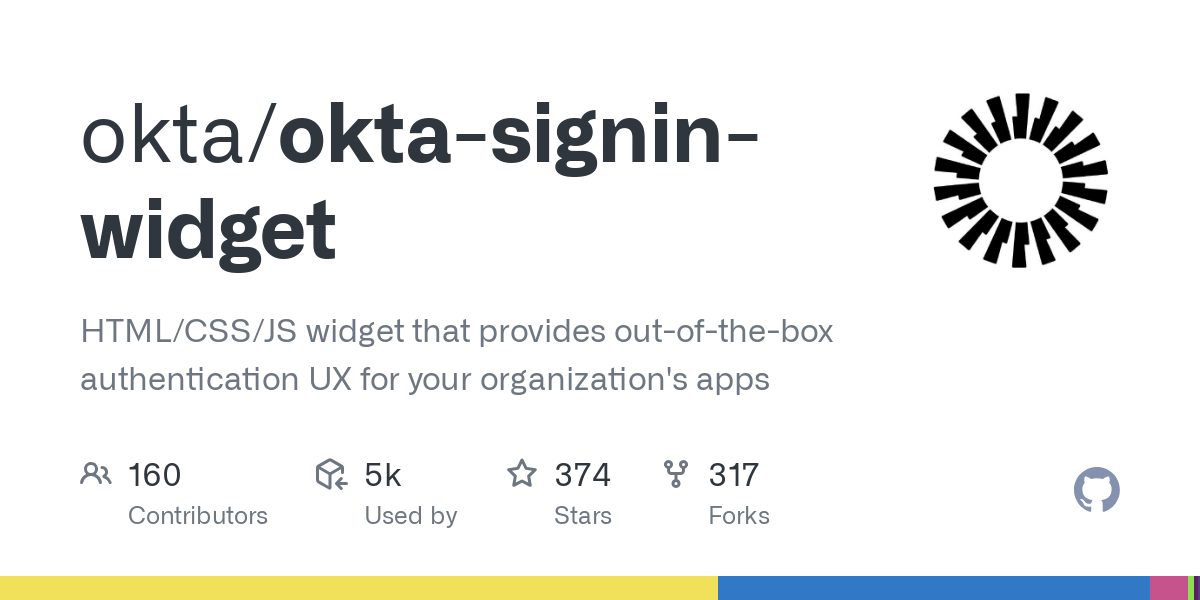 okta signin widget