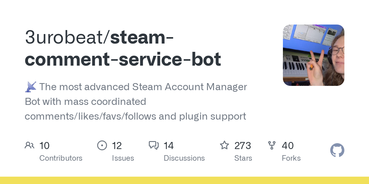 steam comment service bot