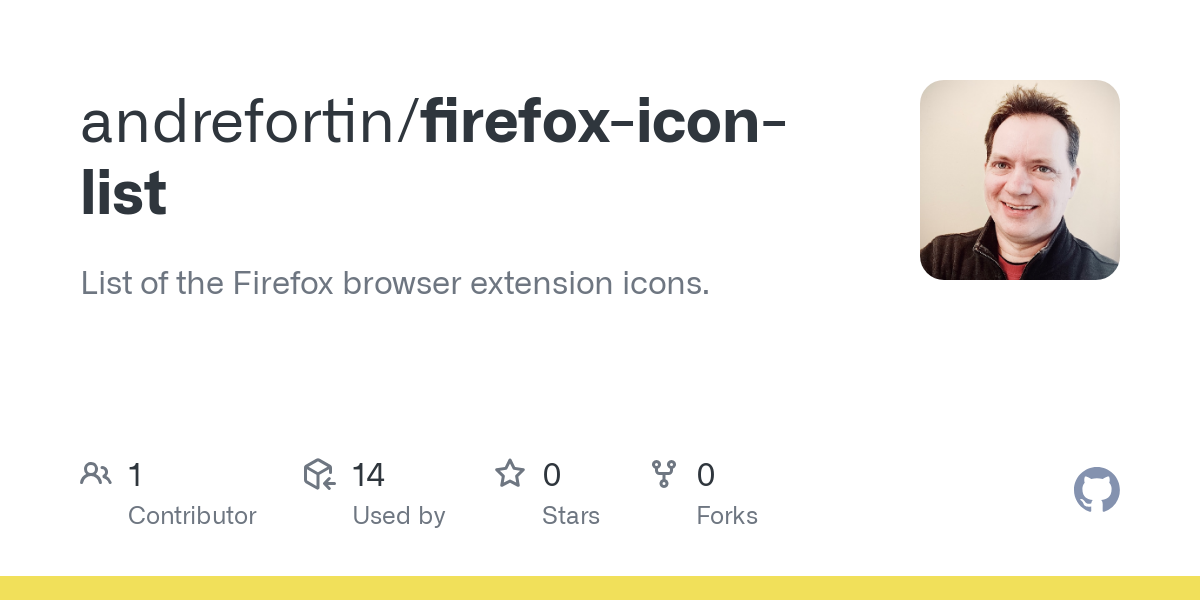 firefox icon list