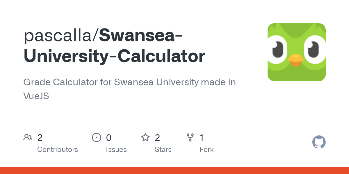 Swansea University Calculator