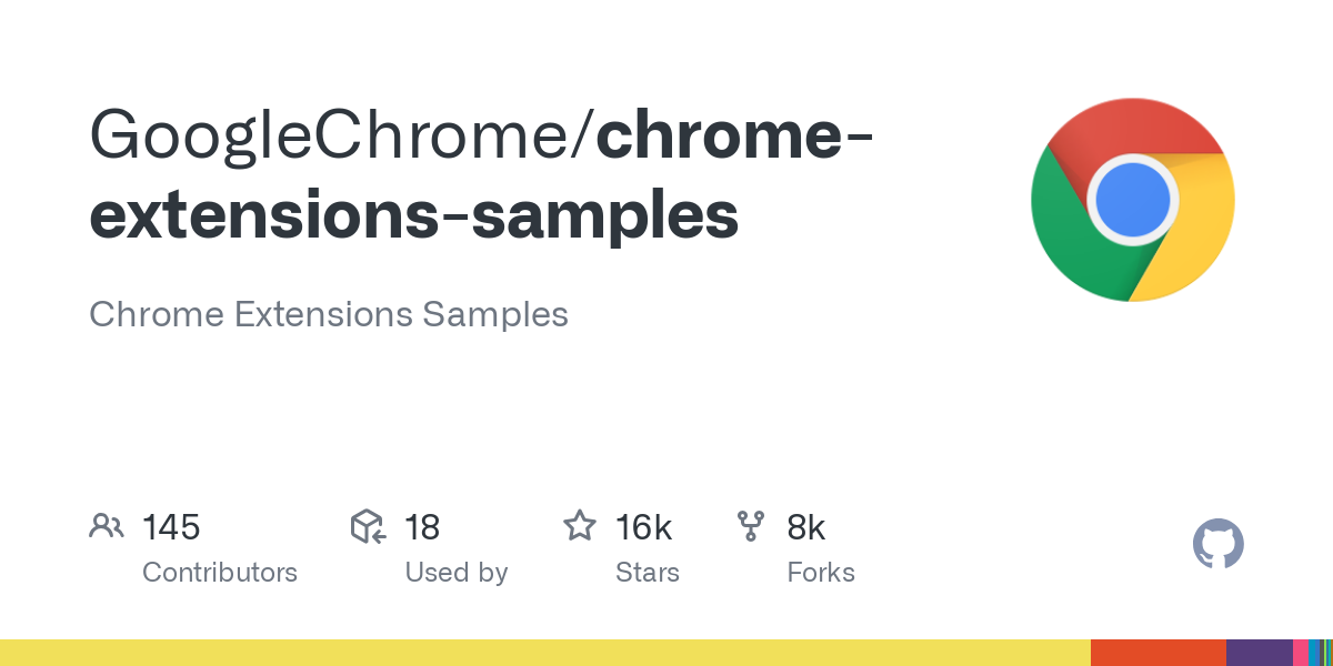 chrome extensions samples