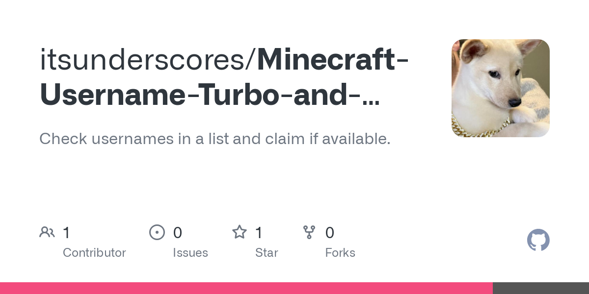 Minecraft Username Turbo and Checker