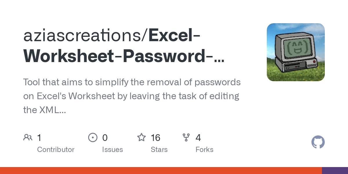 Excel Worksheet Password Remover