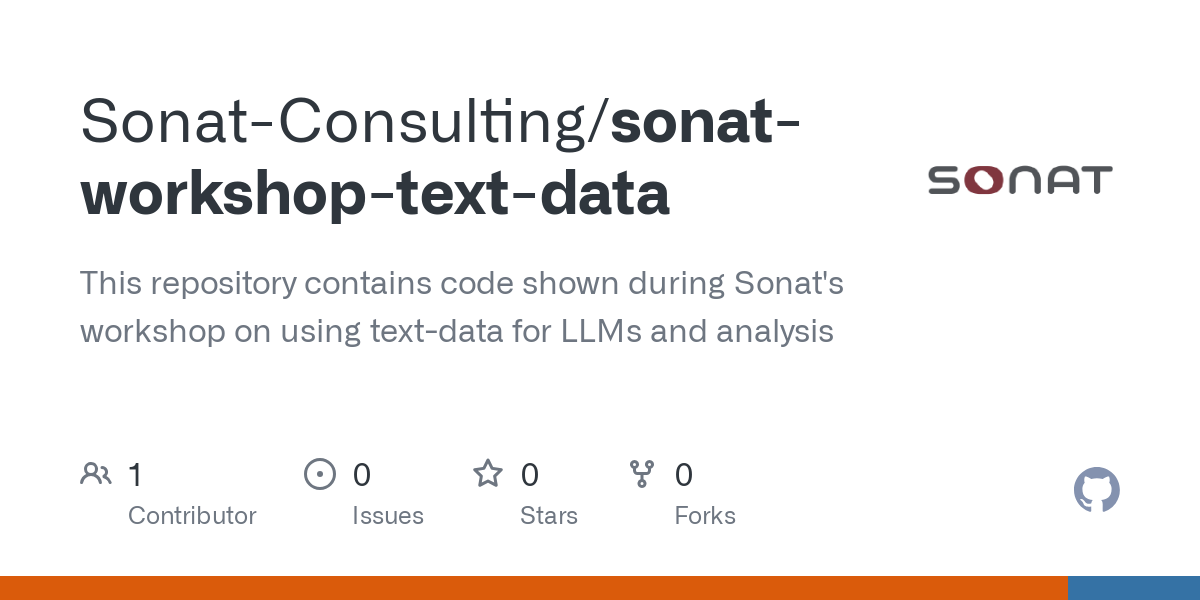 sonat workshop text data