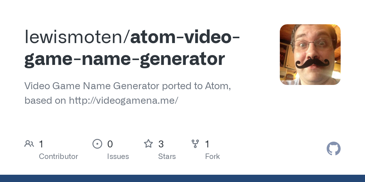 atom video game name generator