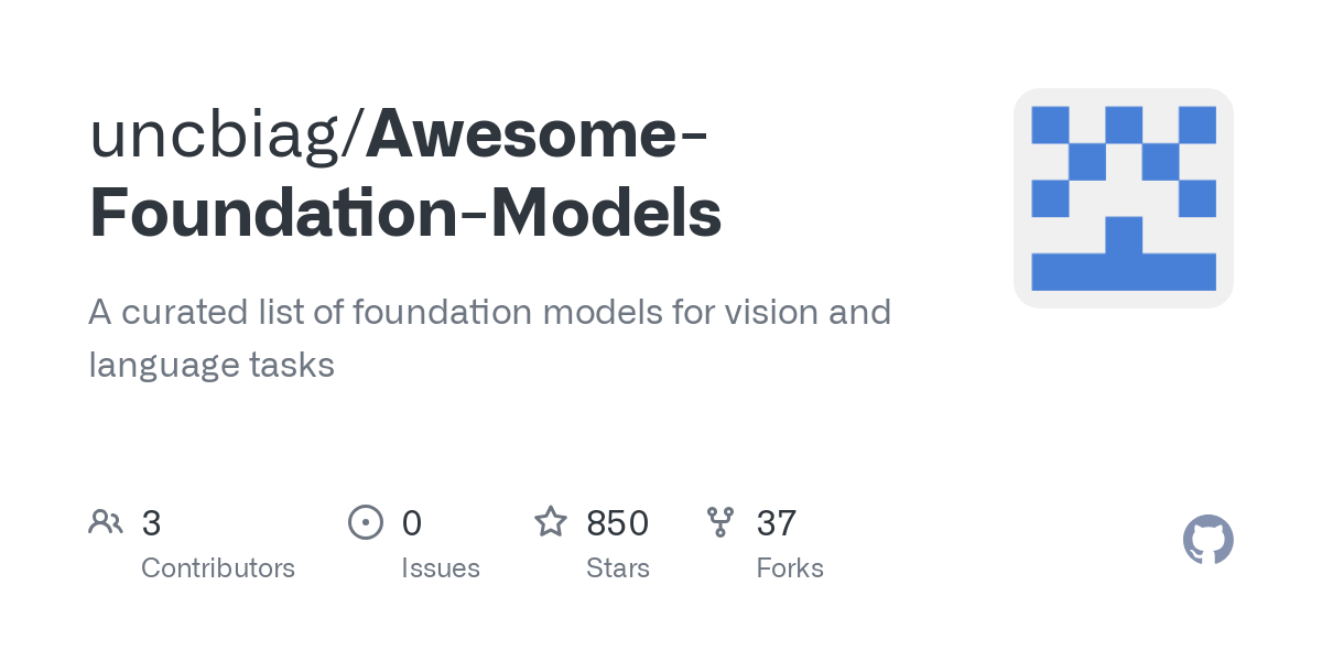 Awesome Foundation Models