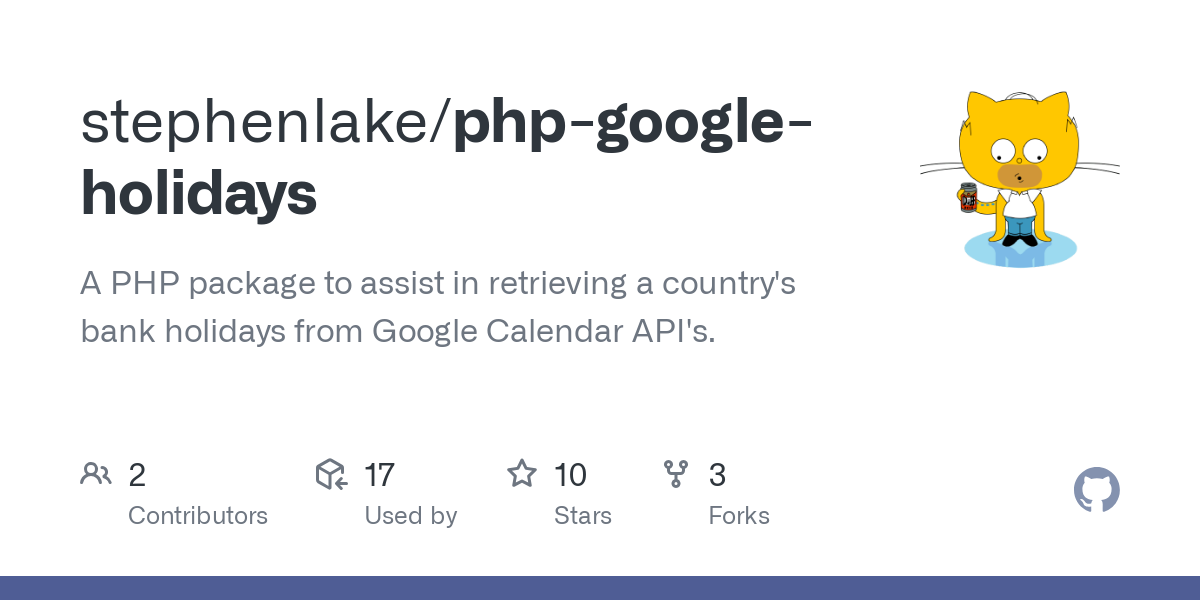 php google holidays