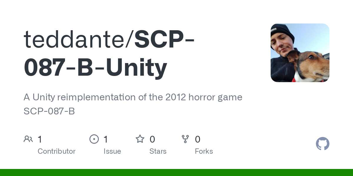 SCP 087 B Unity