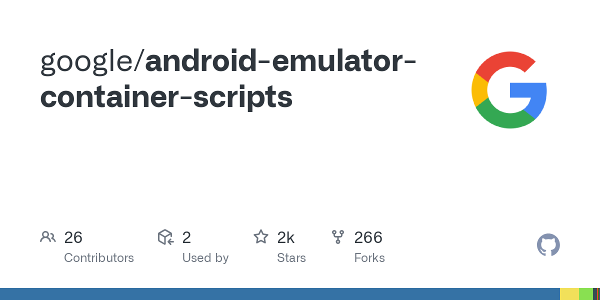 android emulator container scripts