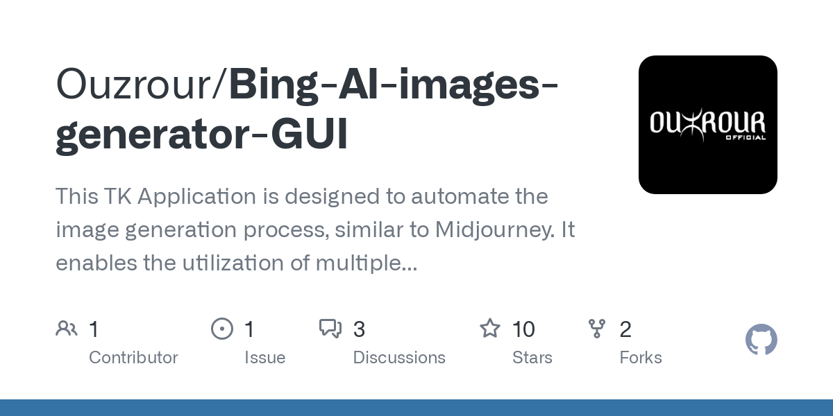 Bing AI images generator GUI