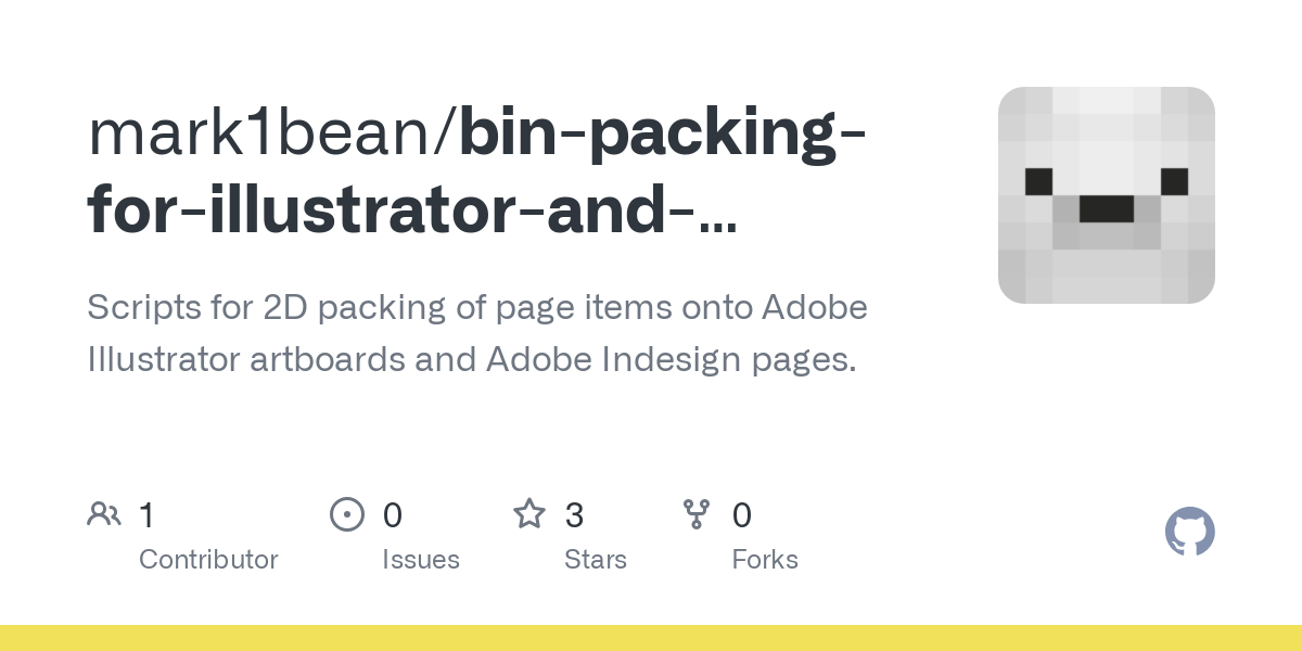 bin packing for illustrator and indesign