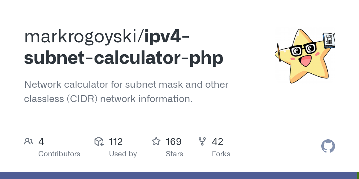 ipv4 subnet calculator php