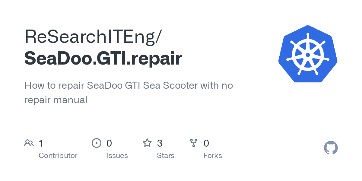 SeaDoo.GTI.repair