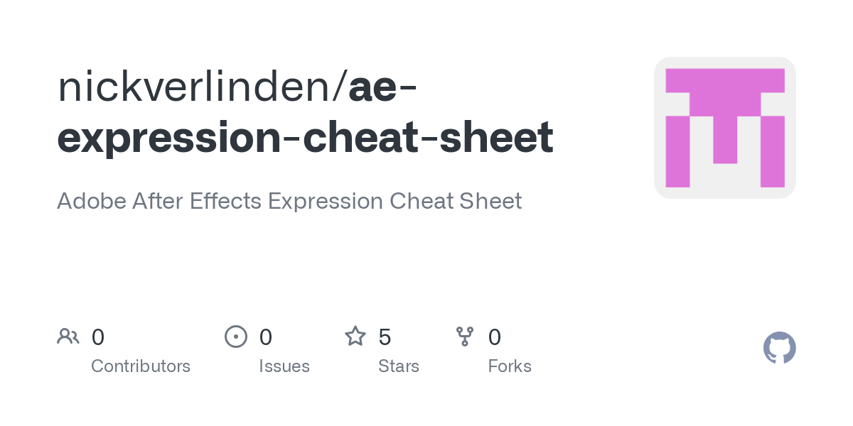 ae expression cheat sheet