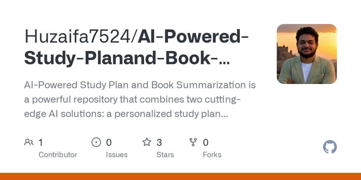 AI Powered Study Planand Book Summarization