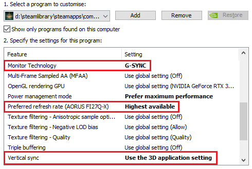 การตั้งค่า gsync