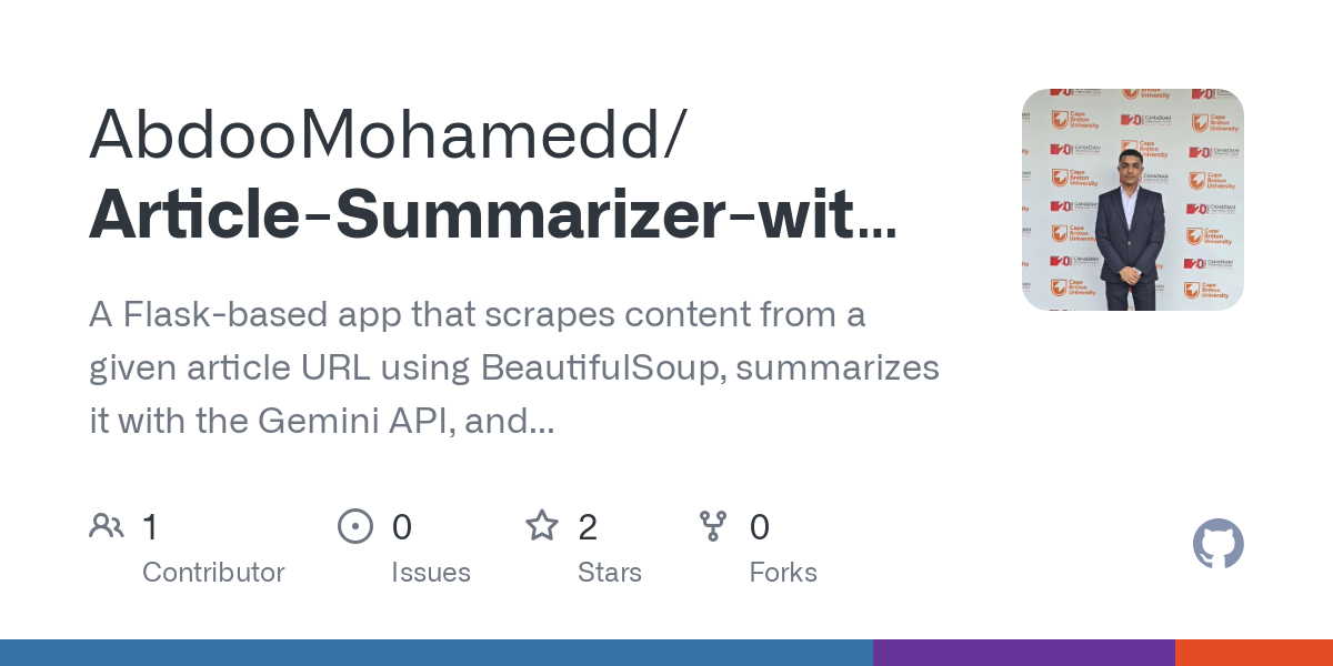 Article Summarizer with Gemini API