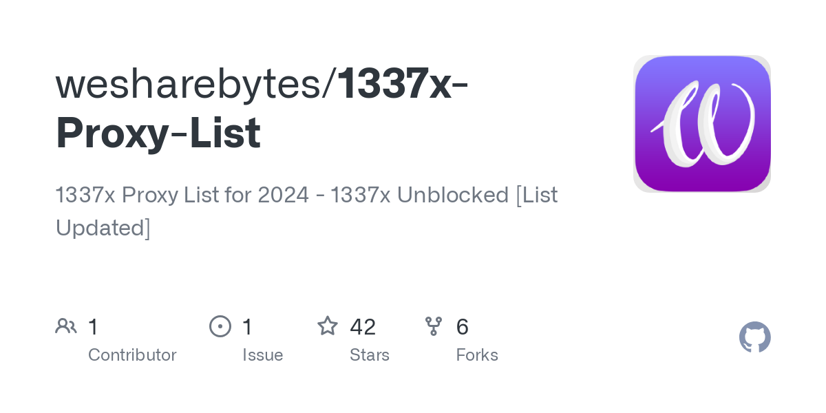 1337x Proxy List