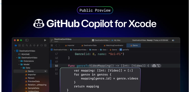 يدعم Github C0Pilot الآن Xcode ، ويمكن لمطوري Apple تجربة مساعد ترميز الذكاء الاصطناعى - مقالات الذكاء الاصطناعى