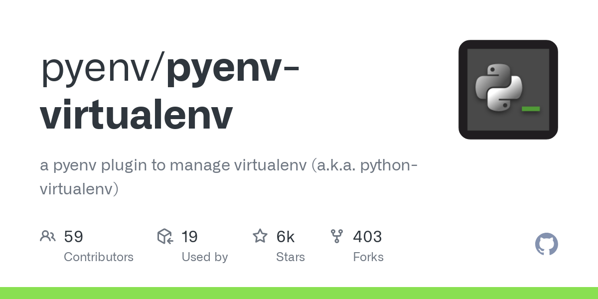 pyenv virtualenv