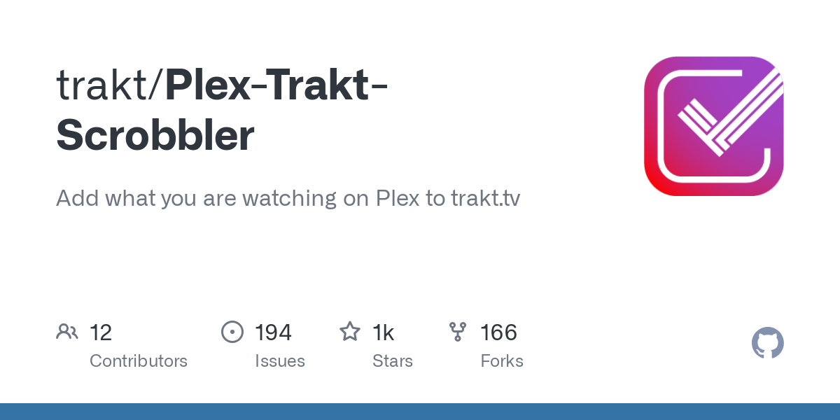 Plex Trakt Scrobbler