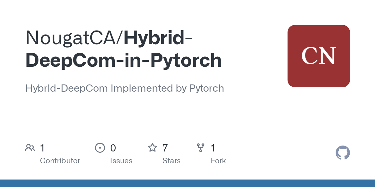 Hybrid DeepCom in Pytorch