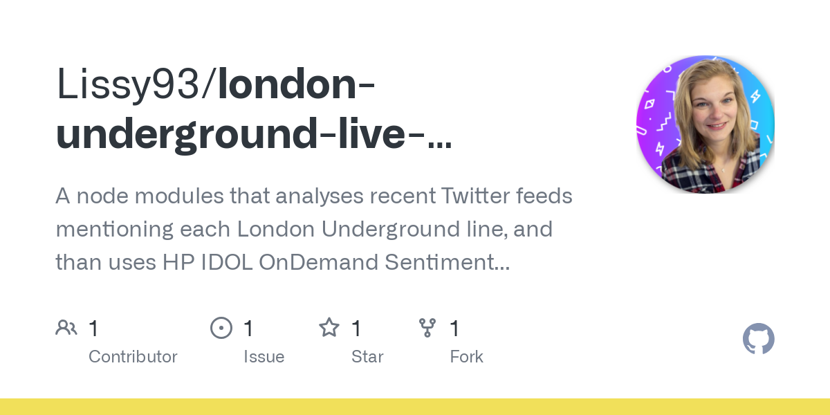 london underground live sentiment analysis