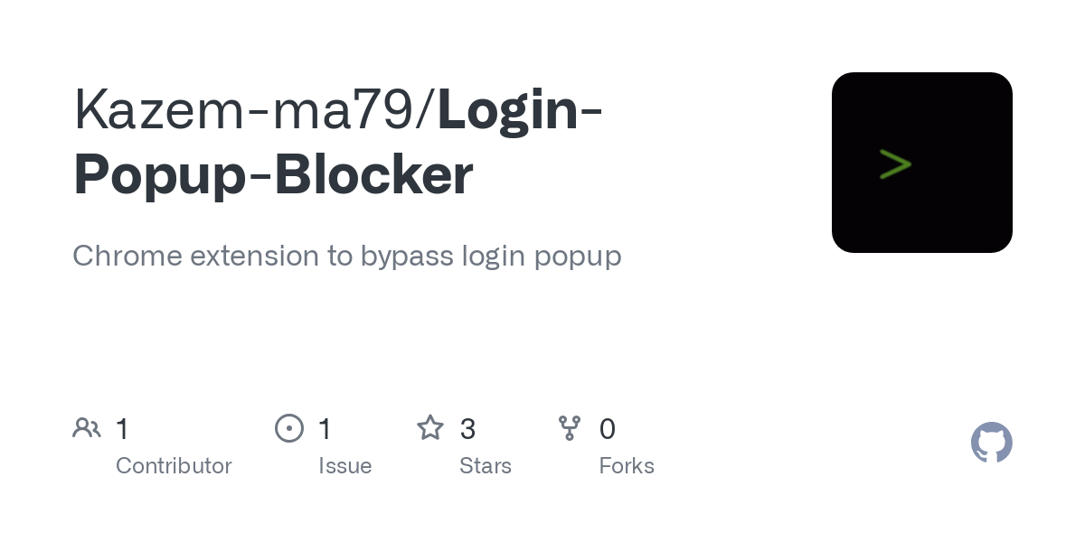 Login Popup Blocker