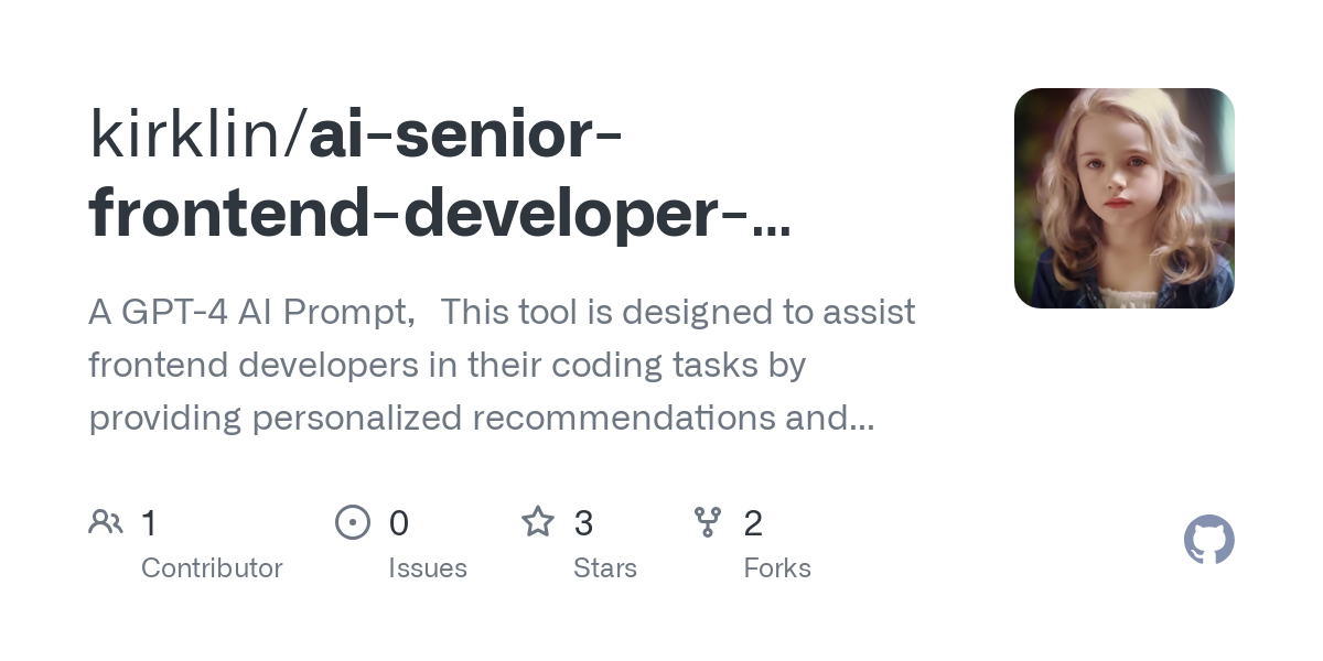 ai senior frontend developer helper