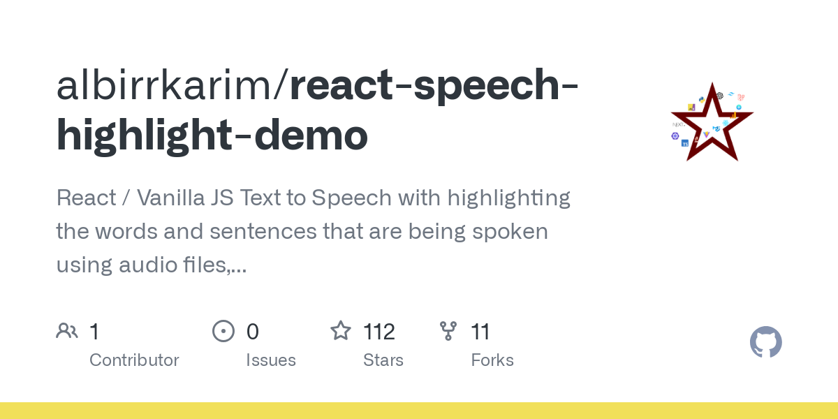 react speech highlight demo