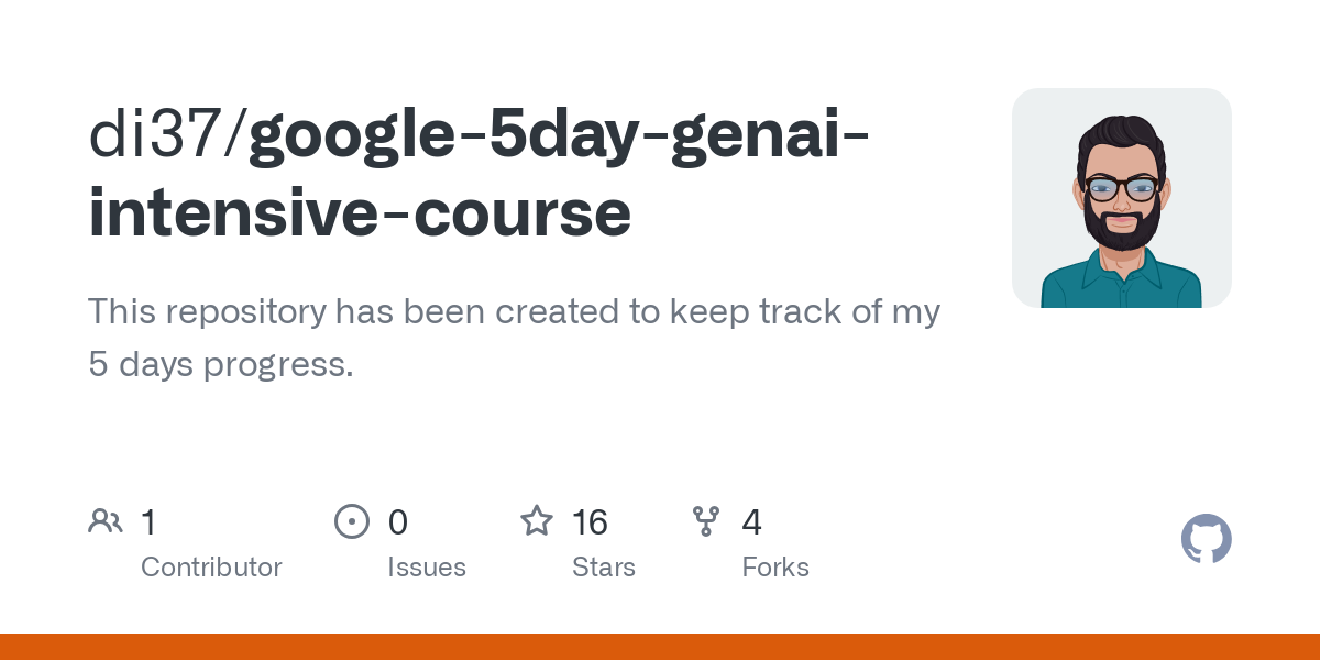 google 5day genai intensive course