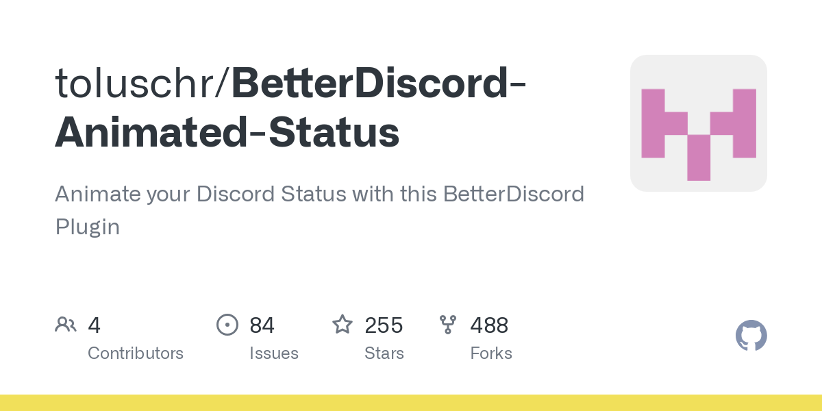 BetterDiscord Animated Status