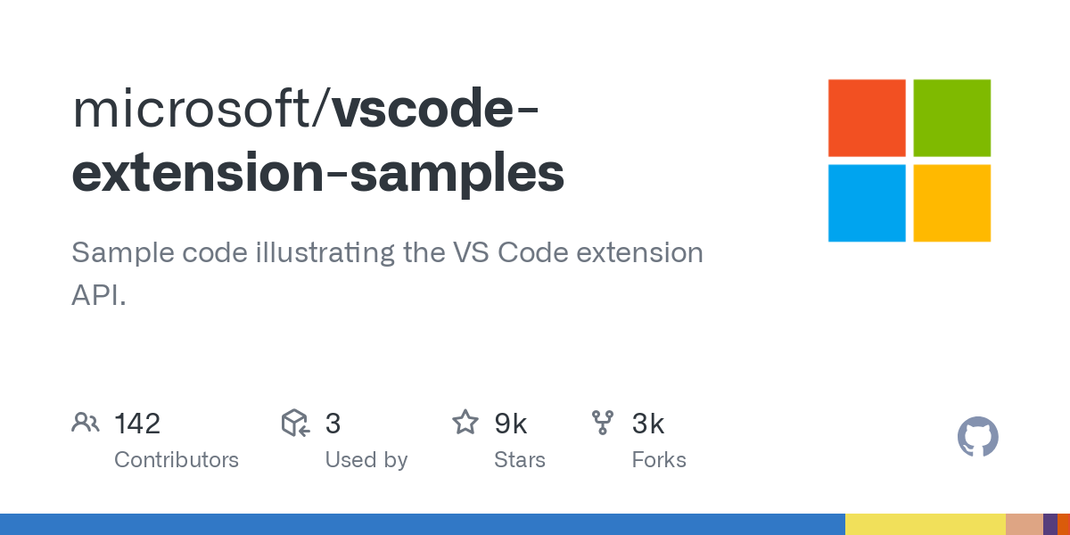 vscode extension samples