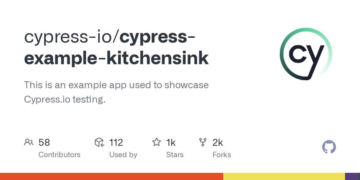 cypress example kitchensink