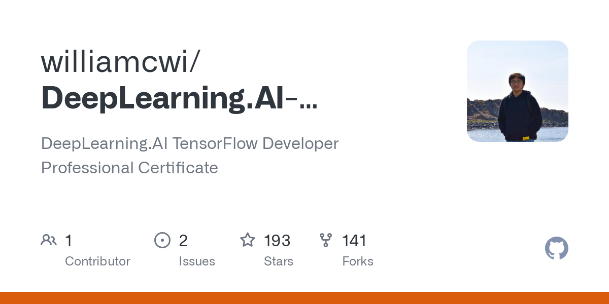 DeepLearning.AI TensorFlow Developer Professional Certificate