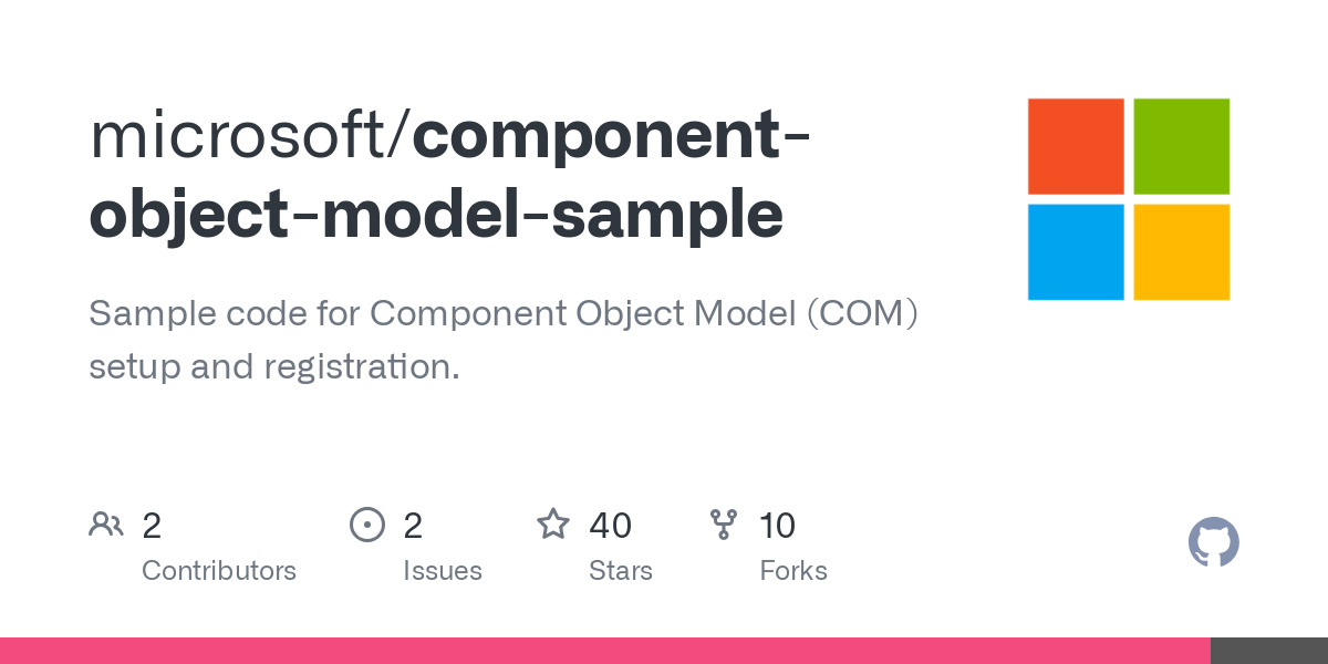 component object model sample