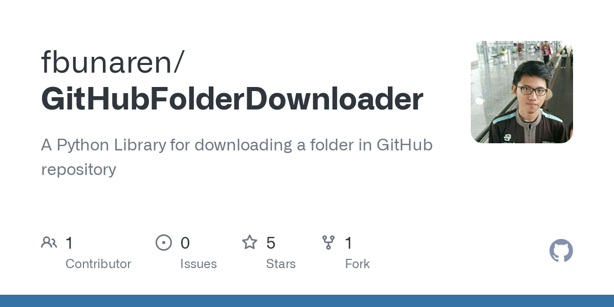 GitHubFolderDownloader