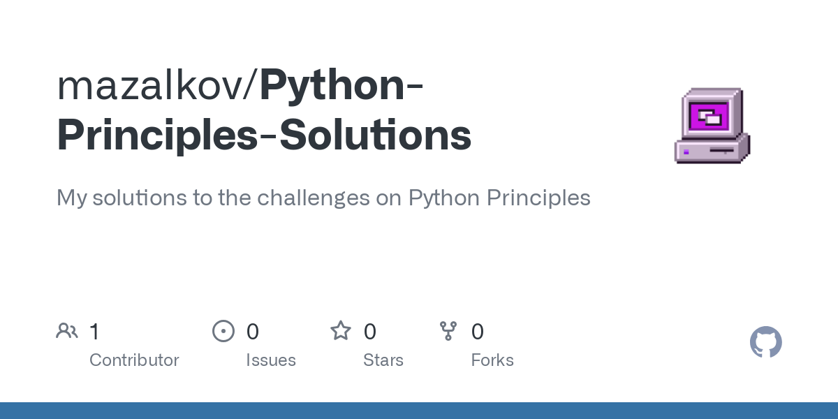 Python Principles Solutions