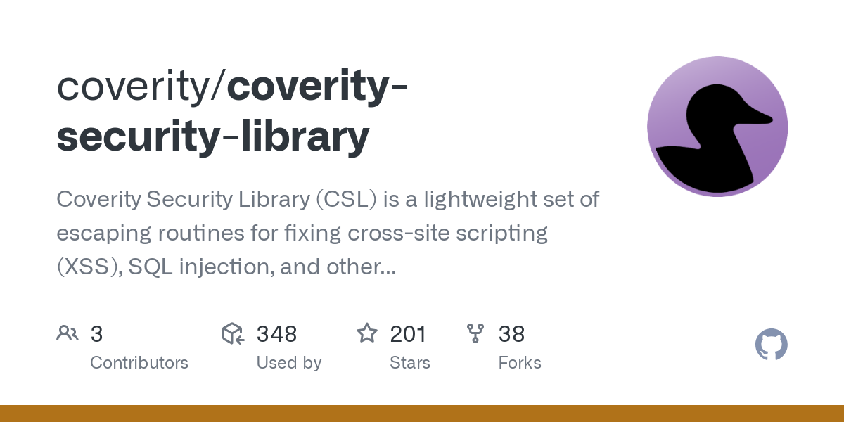 coverity security library